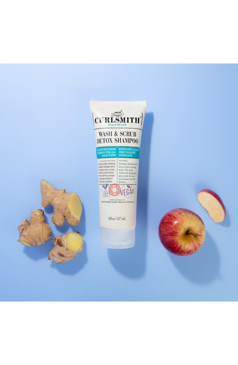 CURLSMITH Wash & Scrub Detox Shampoo, Alternate, color,