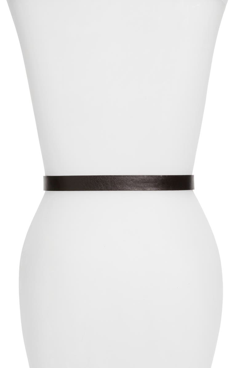 Madewell Leather Three-Piece Belt, Alternate, color,