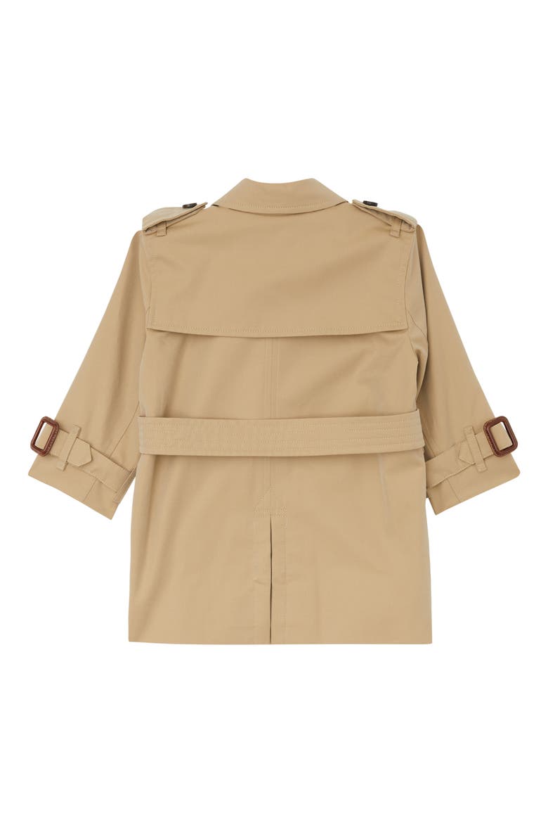 Mayfair Cotton Trench Coat, Alternate, color, HONEY