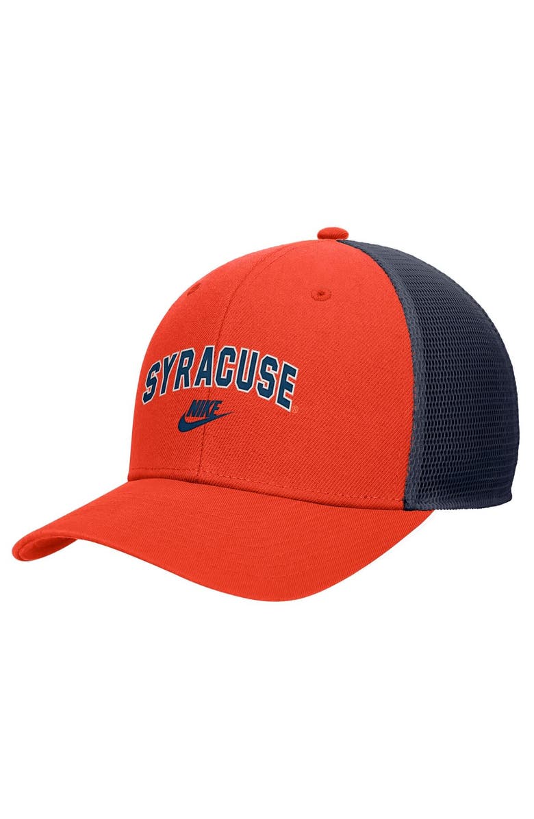 Nike Men's Nike Orange Syracuse Orange Vintage Arch Rise Performance Trucker Adjustable Hat, Main, color, Orange