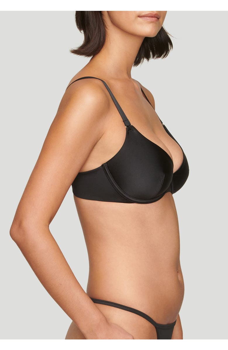 CUUP The Plunge Satin, Alternate, color, Black Shine