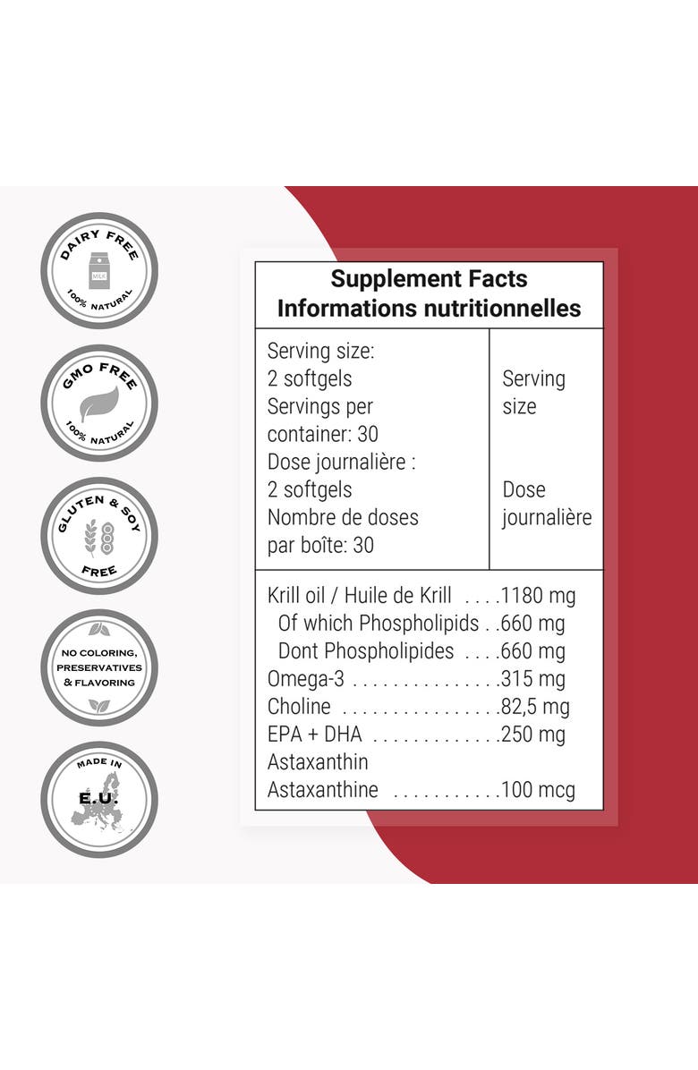 SuperSmart Krill Oil Supplement 1180mg, Alternate, color, NO COLOR