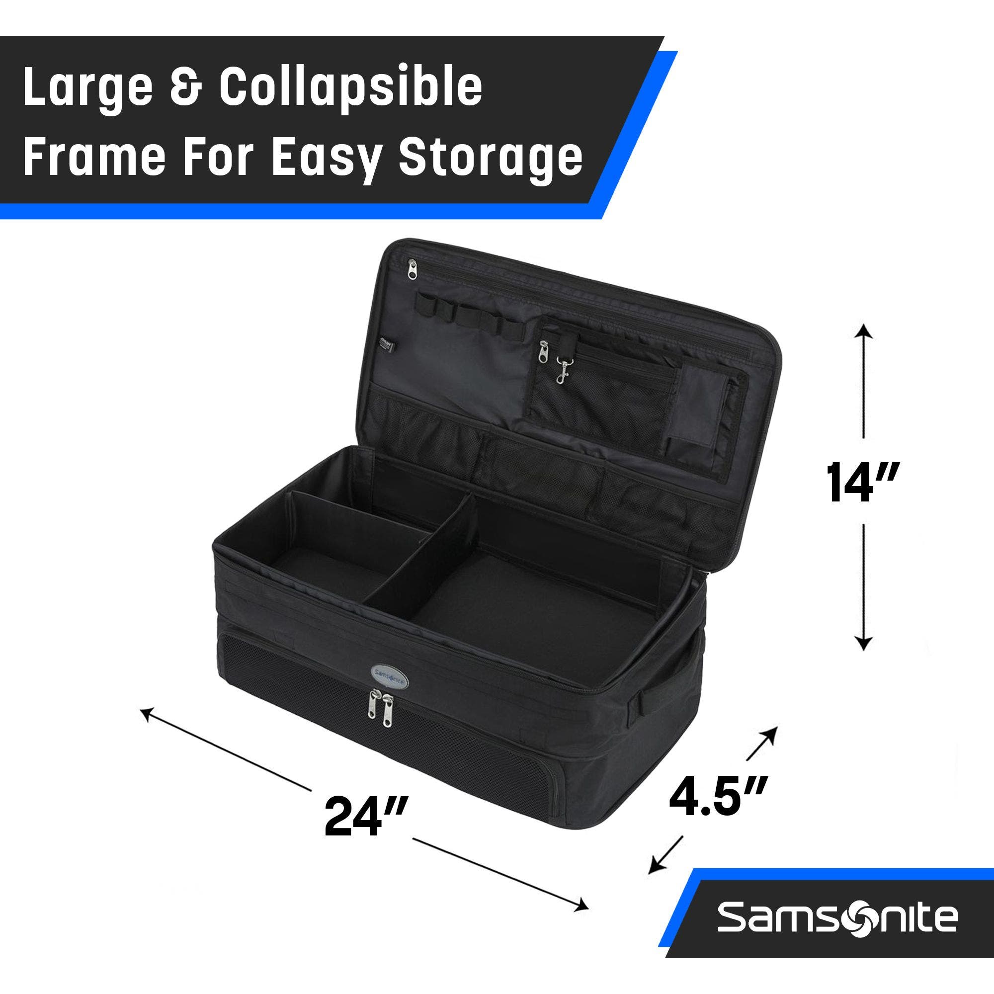 Samsonite Golf Trunk Organizer, Alternate, color, Black/Blue