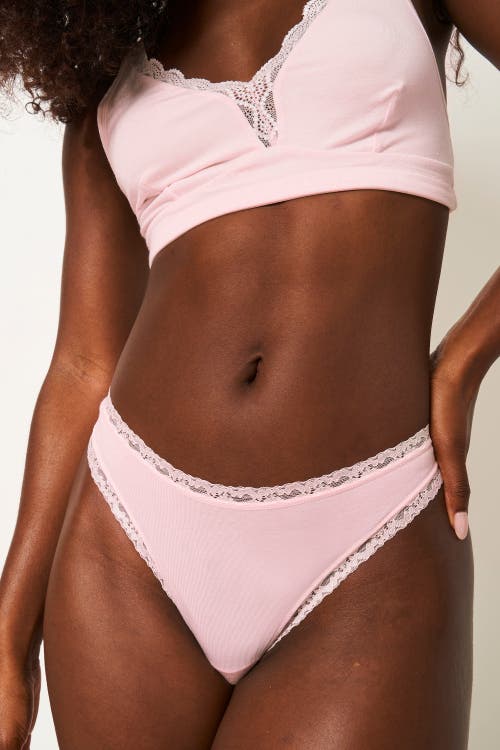 Stripe & Stare Thong Four Pack In Pink A Boo