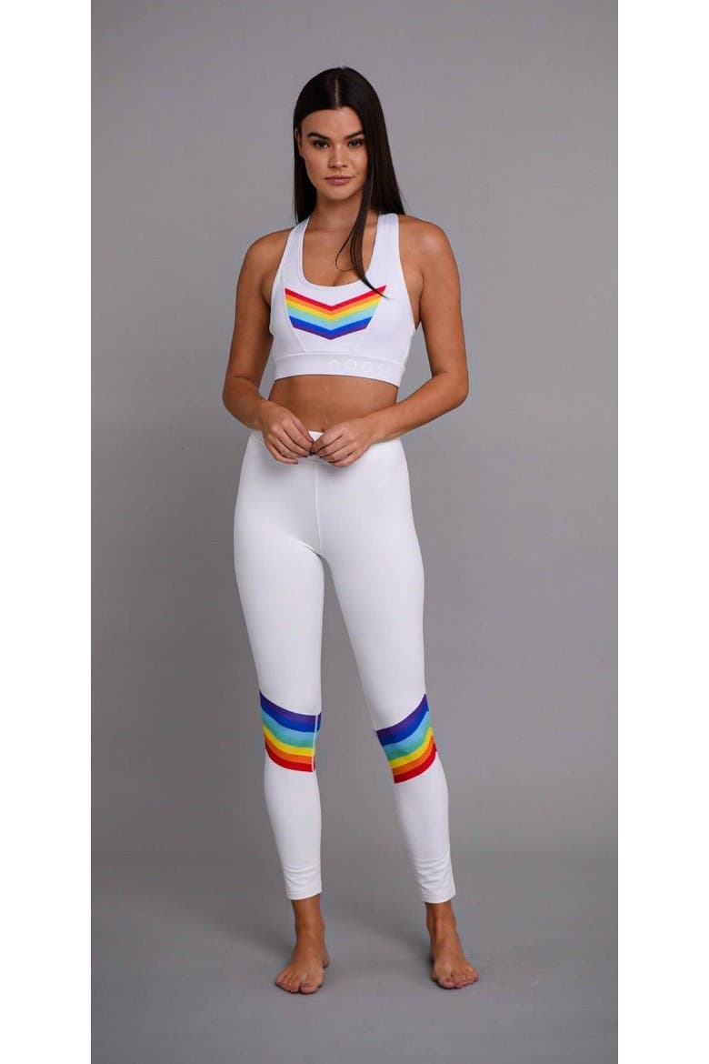 Rainbow Road Women's Baselayer Top, Alternate, color, multi-colour