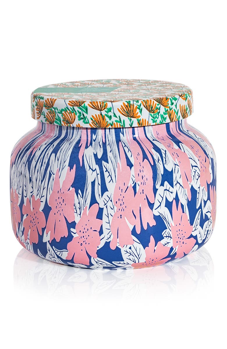 Capri Blue Volcano Pattern Play Signature Jar Candle, Main, color,