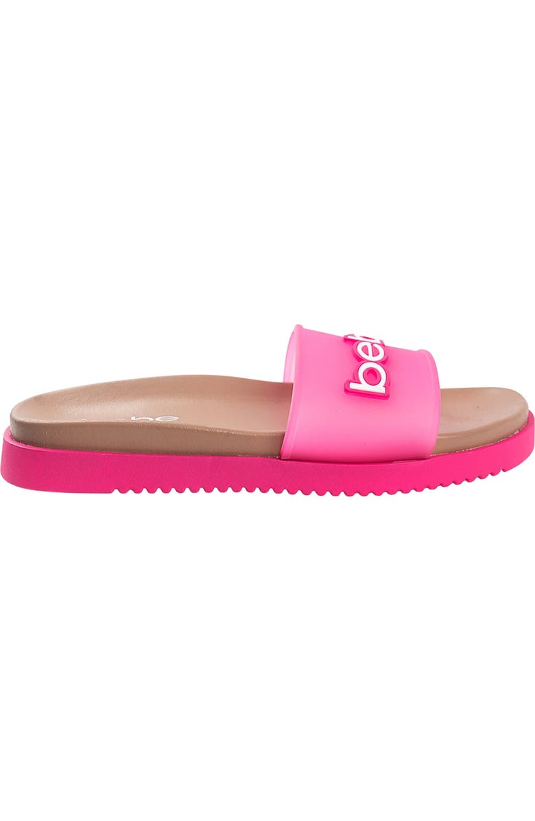 bebe Translucent Slide Sandal, Alternate, color, Pink Multi