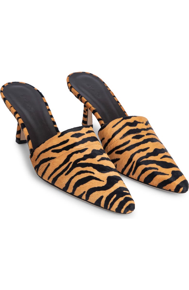 By Far Cynthia Genuine Calf Hair Pointed Toe Mule, Main, color,