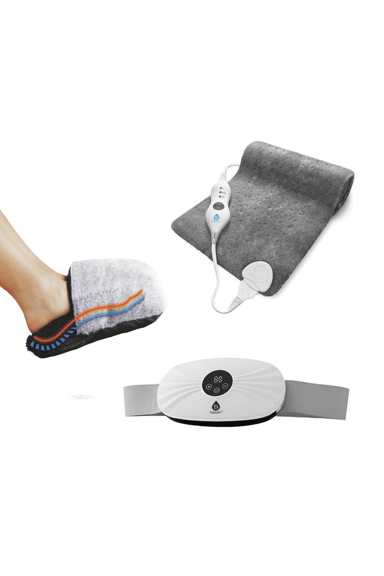 Heated Foot Warmer, Back Massager & XL Heat Pad, Main, color, Multicolor