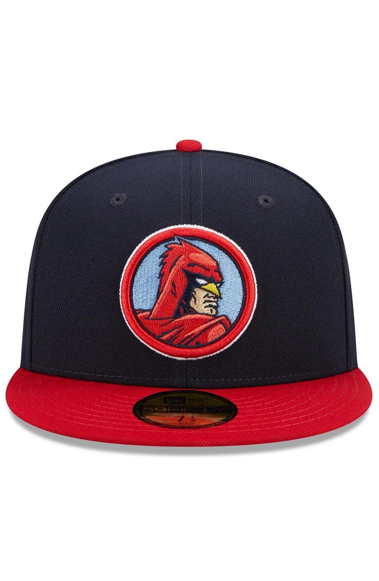 New Era Men's New Era Navy/Red Memphis Redbirds Marvel x Minor League 59FIFTY Fitted Hat, Alternate, color, Navy