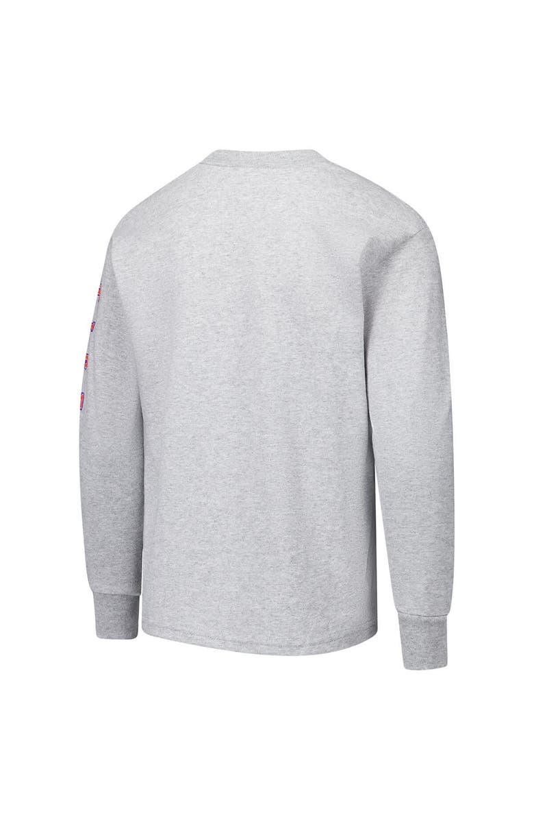 Champion Youth Champion Gray Clemson Tigers Distressed Arch Over Logo Long Sleeve T-Shirt, Alternate, color, Gray