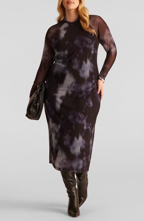Cove Mock Neck Midi Dress