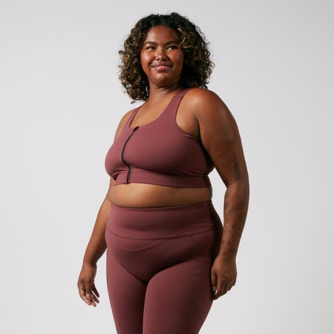 Full Zip Racerback Bra