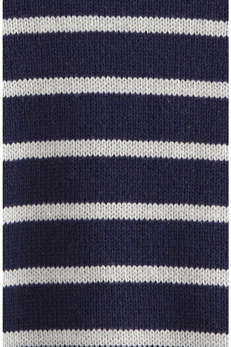 Kids' Collared Sweater, Alternate, color, NAVY-GREY HEATHER STRIPE