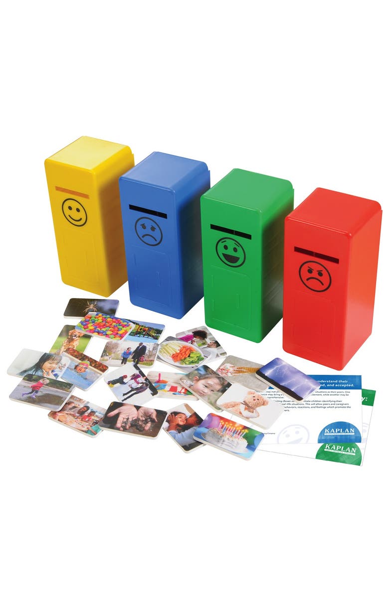 Kaplan Early Learning Company Emotion Sorting Boxes, Main, color, Multicolored