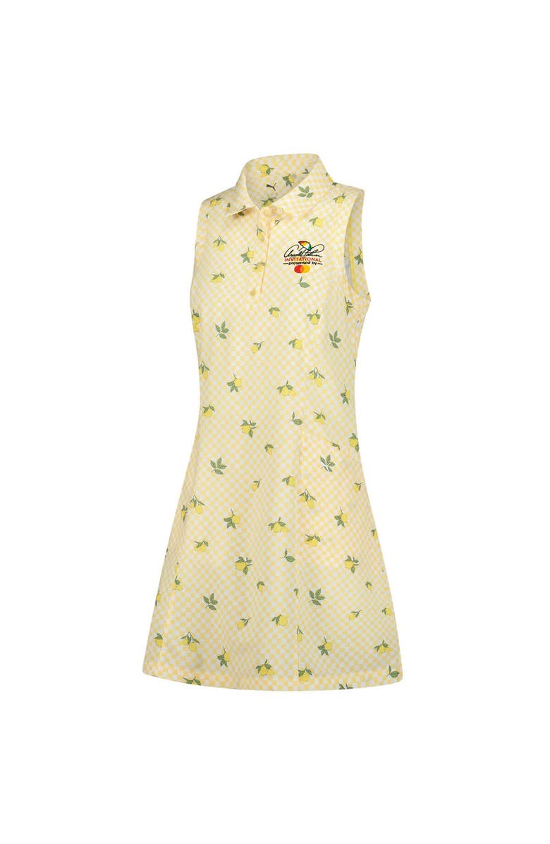 PUMA Women's Puma  Yellow Arnold Palmer Invitational Lemons Woven Dress, Alternate, color, 