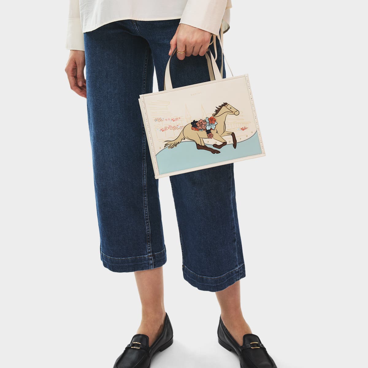 Radley Kentucky Derby Spring 2026 Small Ziptop Satchel Bag, Alternate, color, Salt