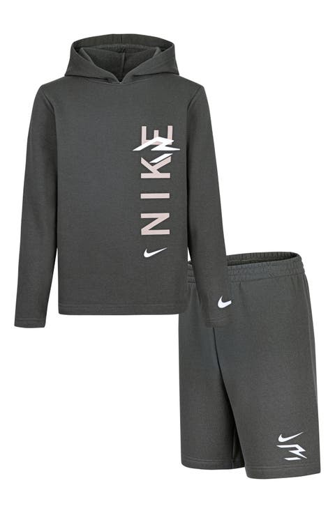 Kids' Logo Pullover Hoodie & Shorts Set (Big Kid)