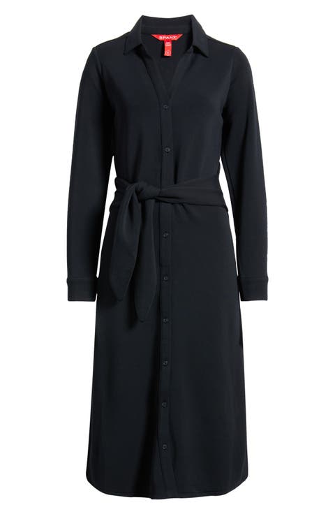 Long Sleeve Knit Shirtdress