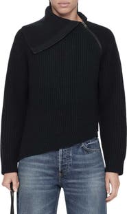 AllSaints Cleo Funnel Neck Merino Wool Sweater