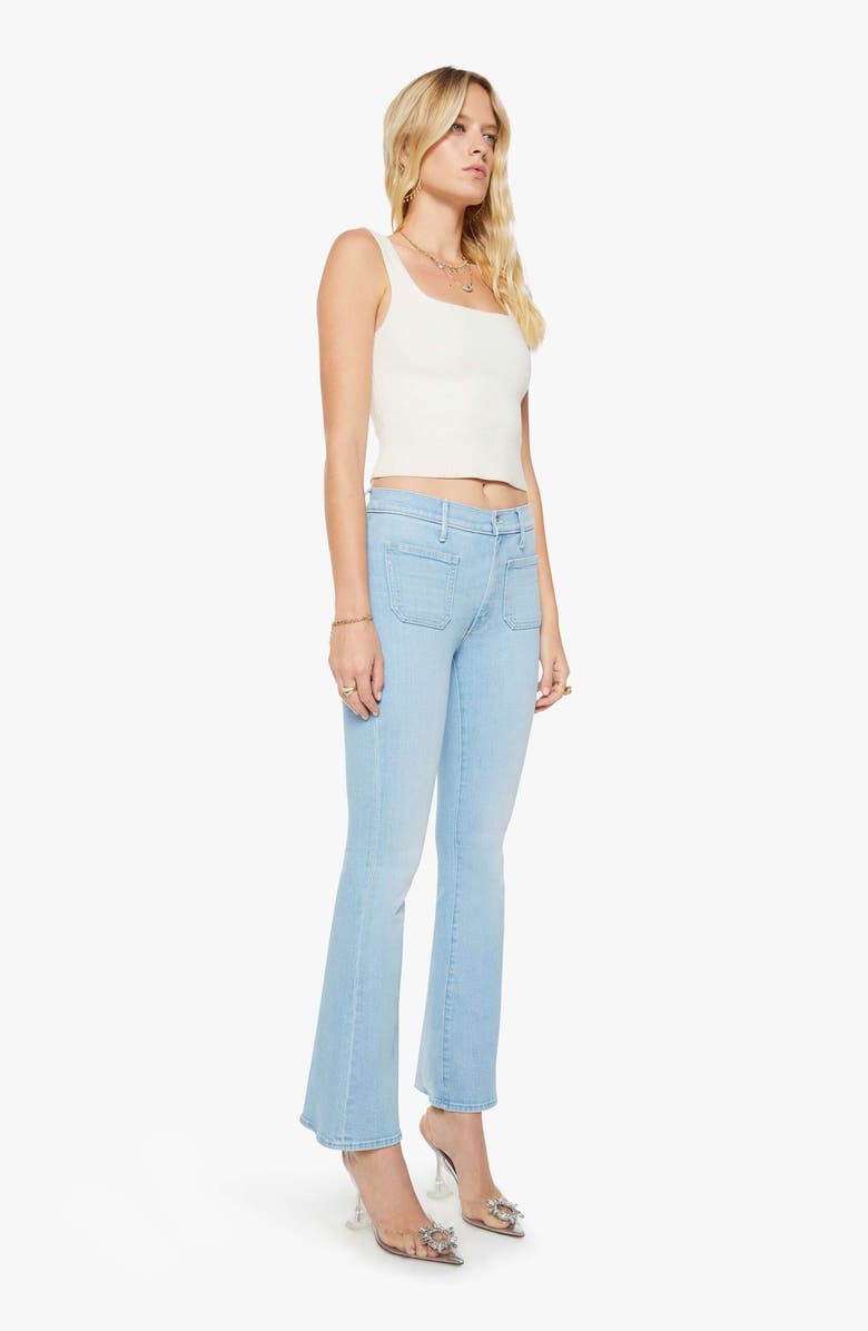 MOTHER The Patch Pocket Mid Rise Flare Jeans, Alternate, color, Sauced By Six