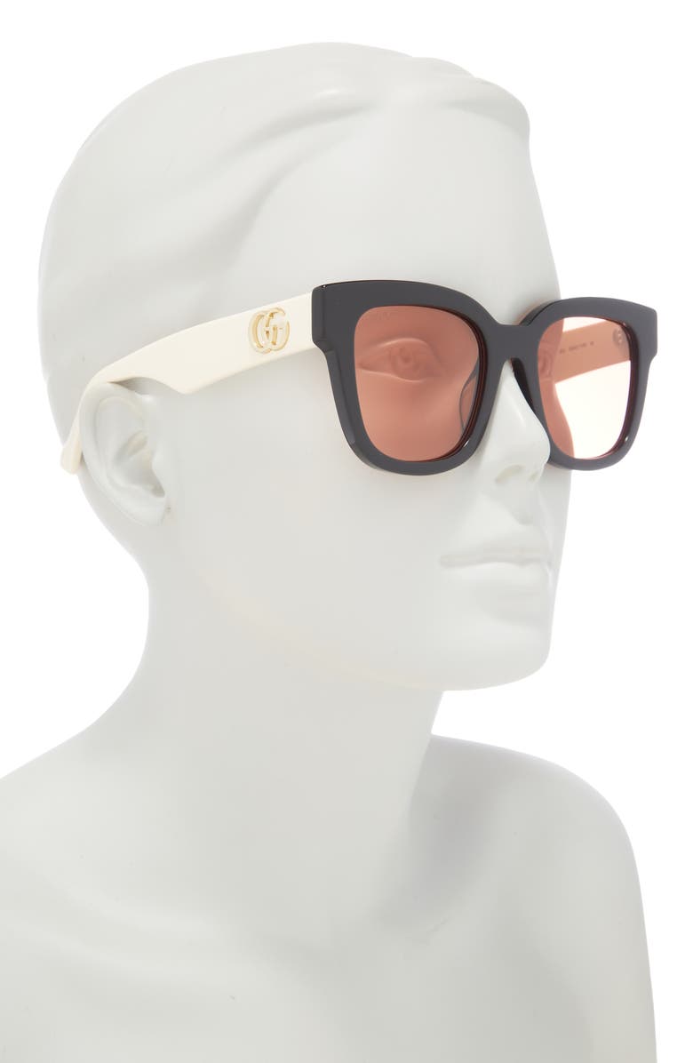 Gucci 52mm Square Sunglasses, Alternate, color,