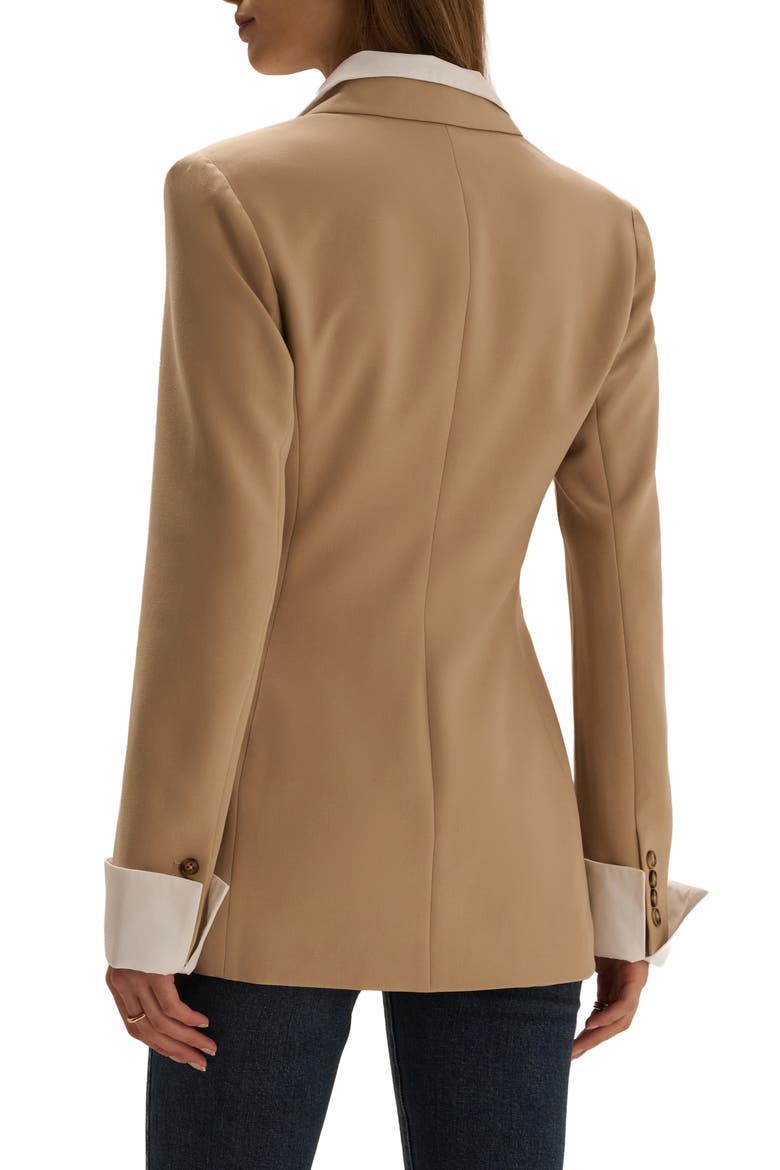 The Madison Avenue Blazer, Alternate, color, TAN/ WHITE