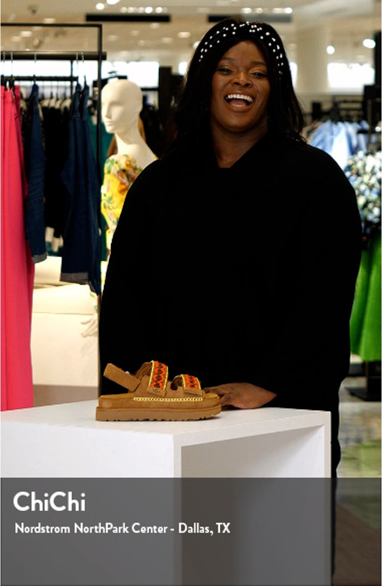 Goldenstar Heritage Braided Slingback Platform Sandal, sales video thumbnail