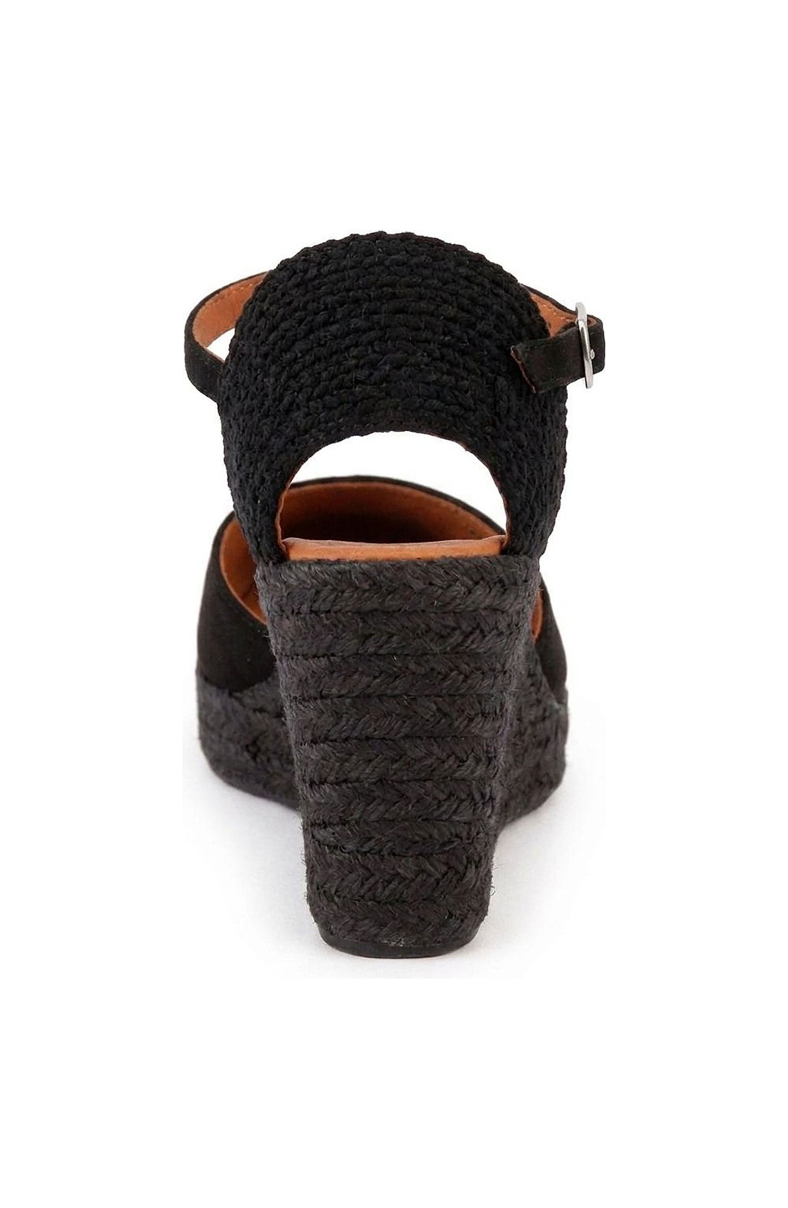 Jimena High Strap Espadrille Sandal, Alternate, color, Black