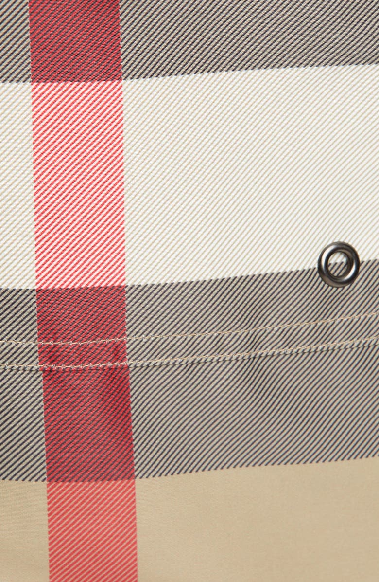 Burberry Breton Check Swim Trunks, Alternate, color,