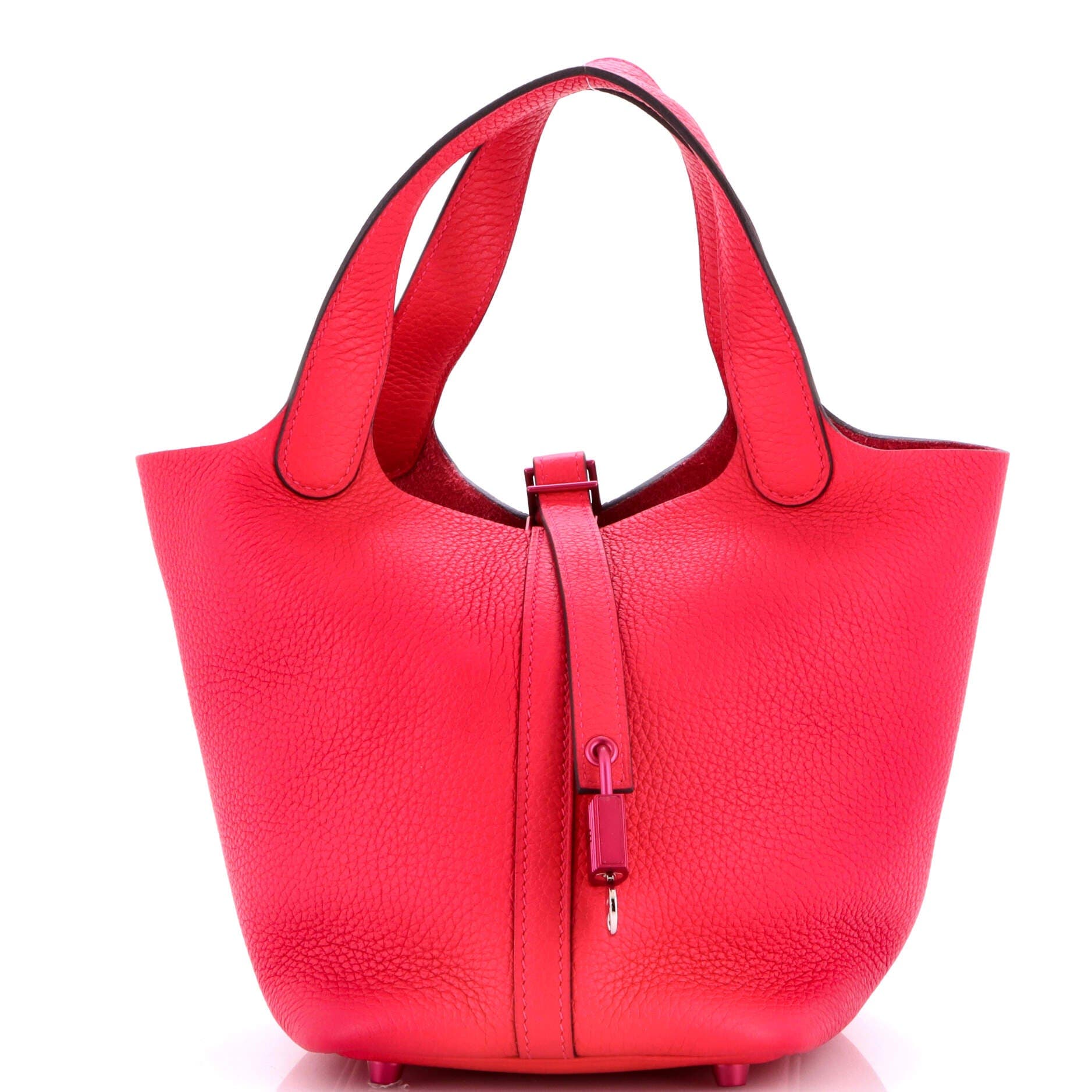 Monochrome Picotin Lock Bag Clemence PM, Main, color, Pink