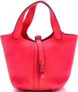 Pre-Owned Hermes Monochrome Picotin Lock Bag Clemence PM