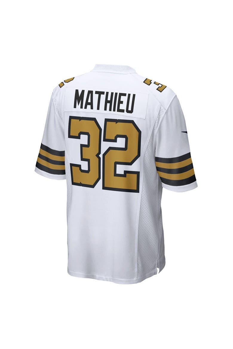 Men's Nike Tyrann Mathieu White New Orleans Saints Player Game Jersey, Alternate, color, White