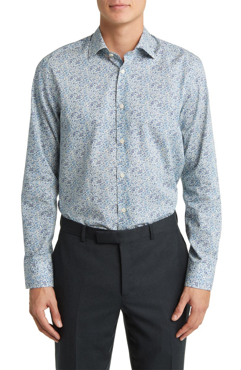 Jack Victor Grayland Floral Dress Shirt, Main, color, 
