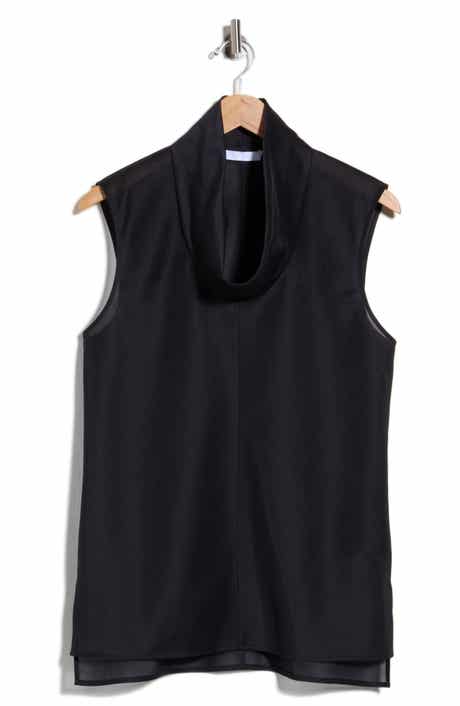 Cowl Neck Slub Shell Top