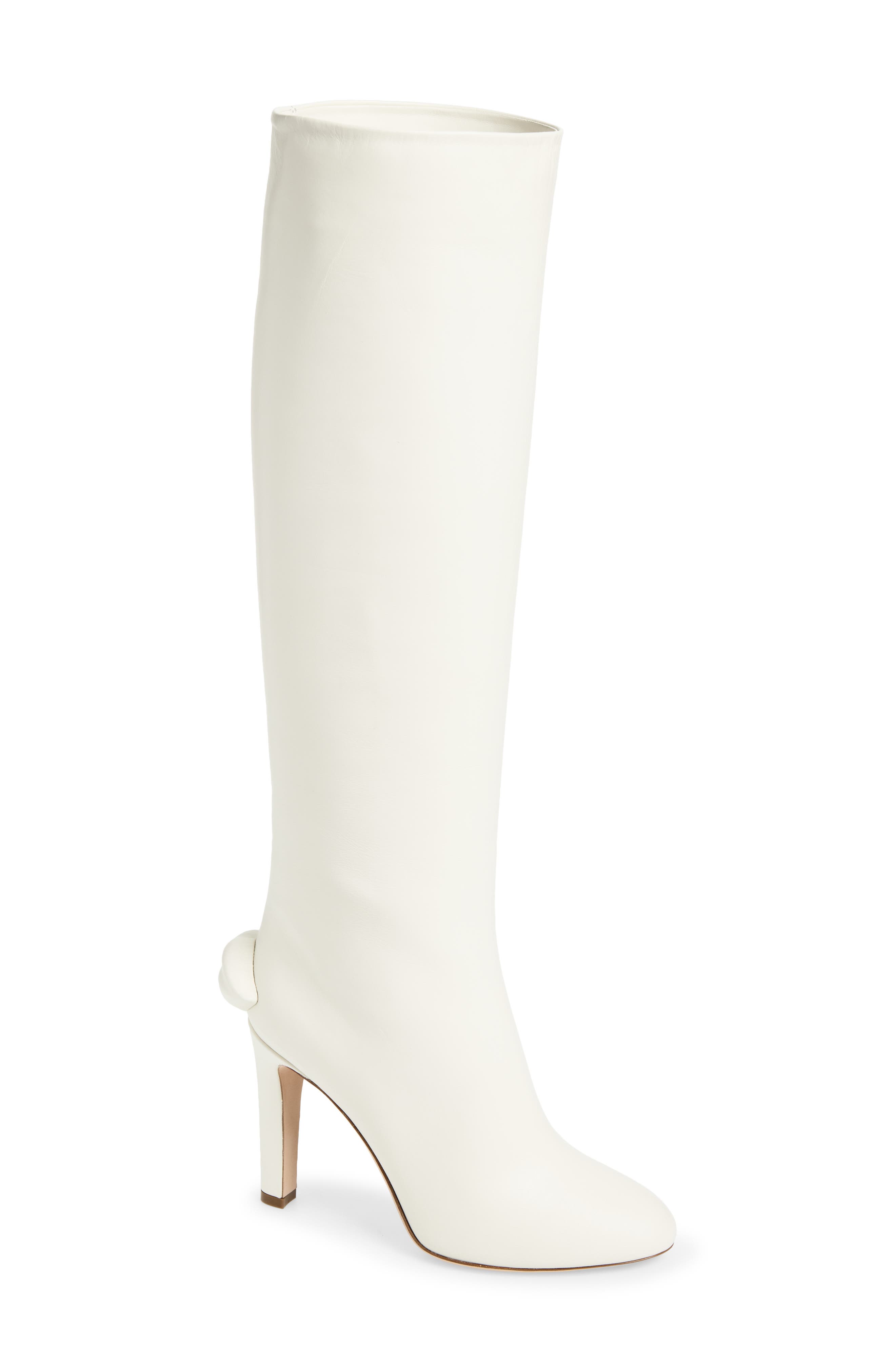 Giambattista Valli Kiss Tall Boot, Main, color, Ivory