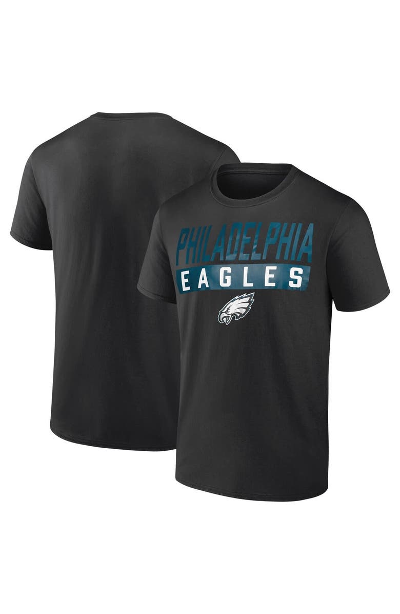 FANATICS Men's Fanatics  Black Philadelphia Eagles T-Shirt, Main, color, 