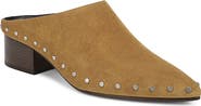 Vince August Studded Leather Mule