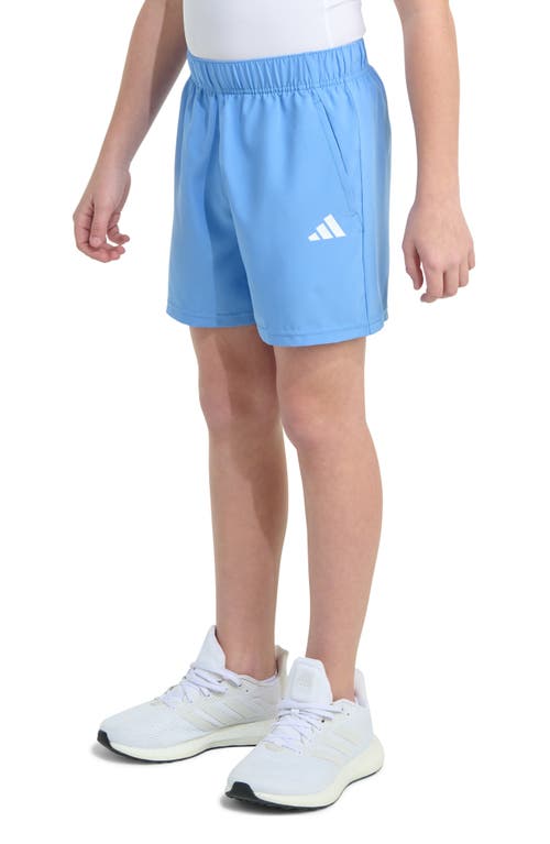 Adidas Originals Big Boys Essentials Elastic-waistband Small-logo Woven Shorts In Blue