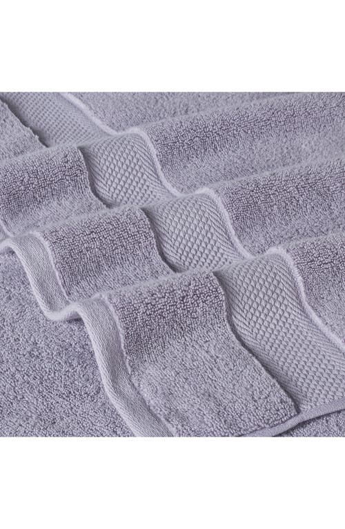 Modern Threads Luxury Quick Dry 6-piece Towel Set In Lilac Marble