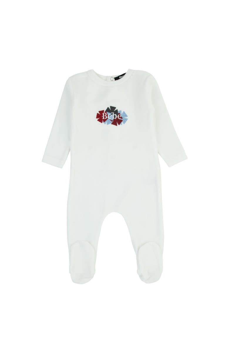 NoggiWear Clover Embroidered Footie, Alternate, color, 