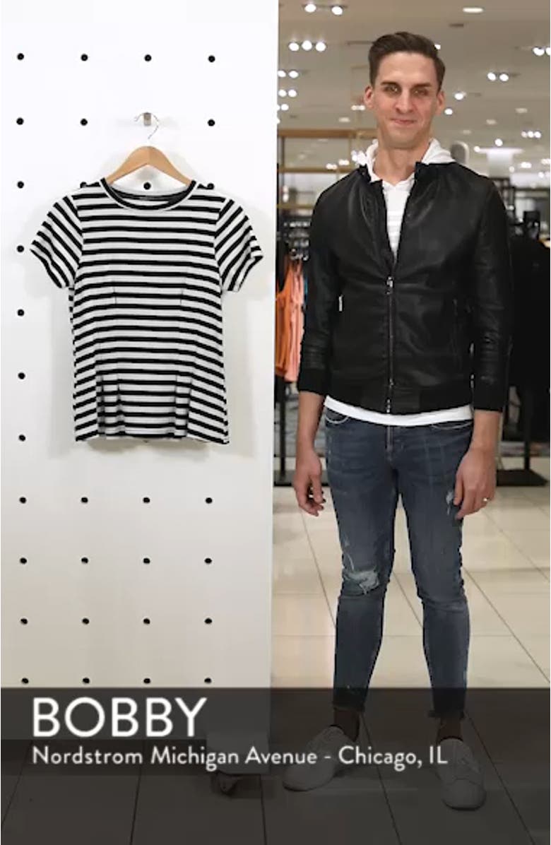 Stripe Peplum Tee, sales video thumbnail