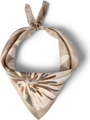 Brunello Cucinelli Bloom print pongee foulard