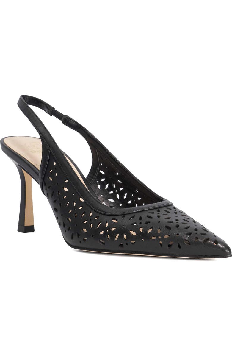 Dune London Corfu Perforated Slingback Pump, Main, color,