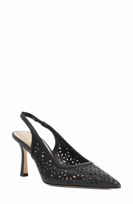 Dune London Corfu Perforated Slingback Pump