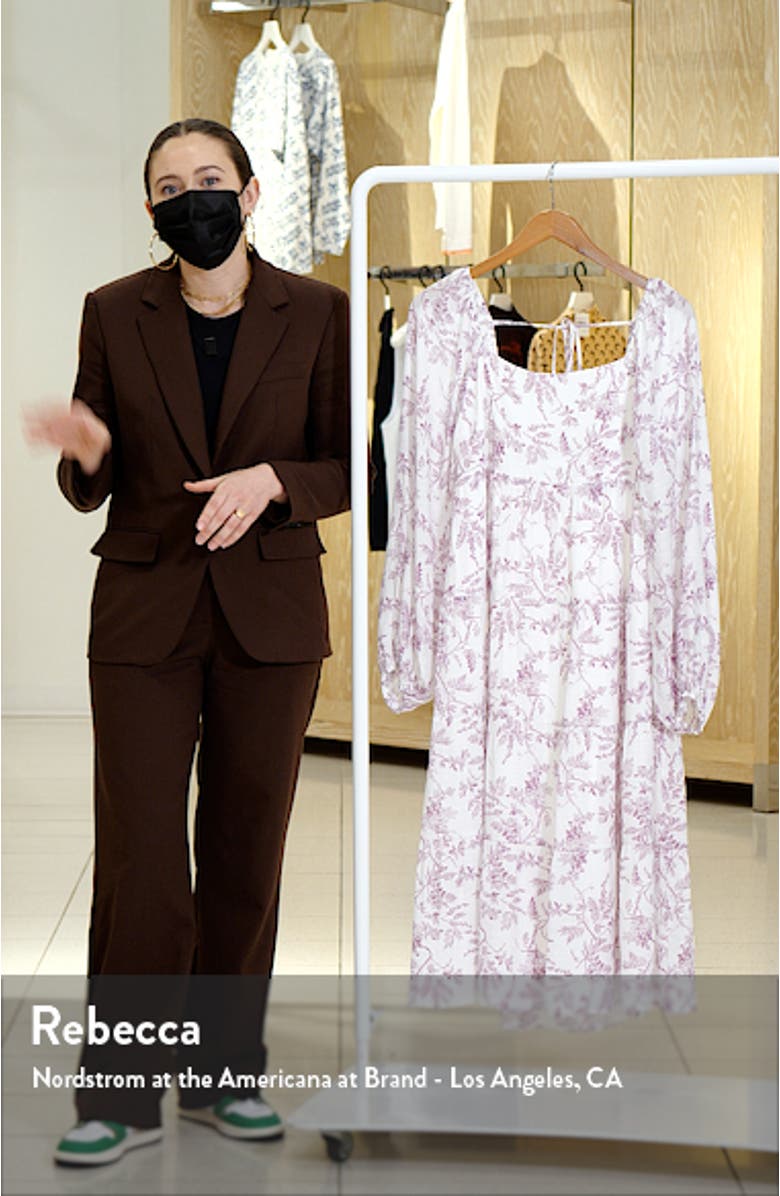 Tiered Long Sleeve Midi Dress, sales video thumbnail