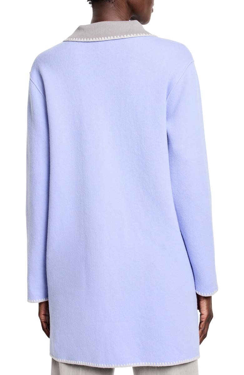 NIC+ZOE Cool Night Reversible Knit Blazer, Alternate, color, Hyacinth