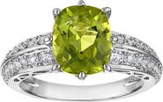 FZN Cushion Cut Peridot Ring