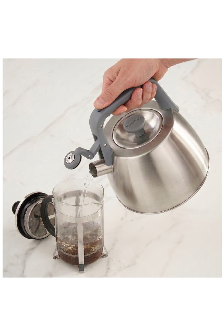 Leo Anthracite Stainless Steel Whistling Kettle, Alternate, color, GREY
