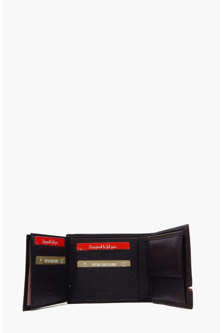 The Sailor Trifold Leather Wallet 507, Alternate, color, Brown